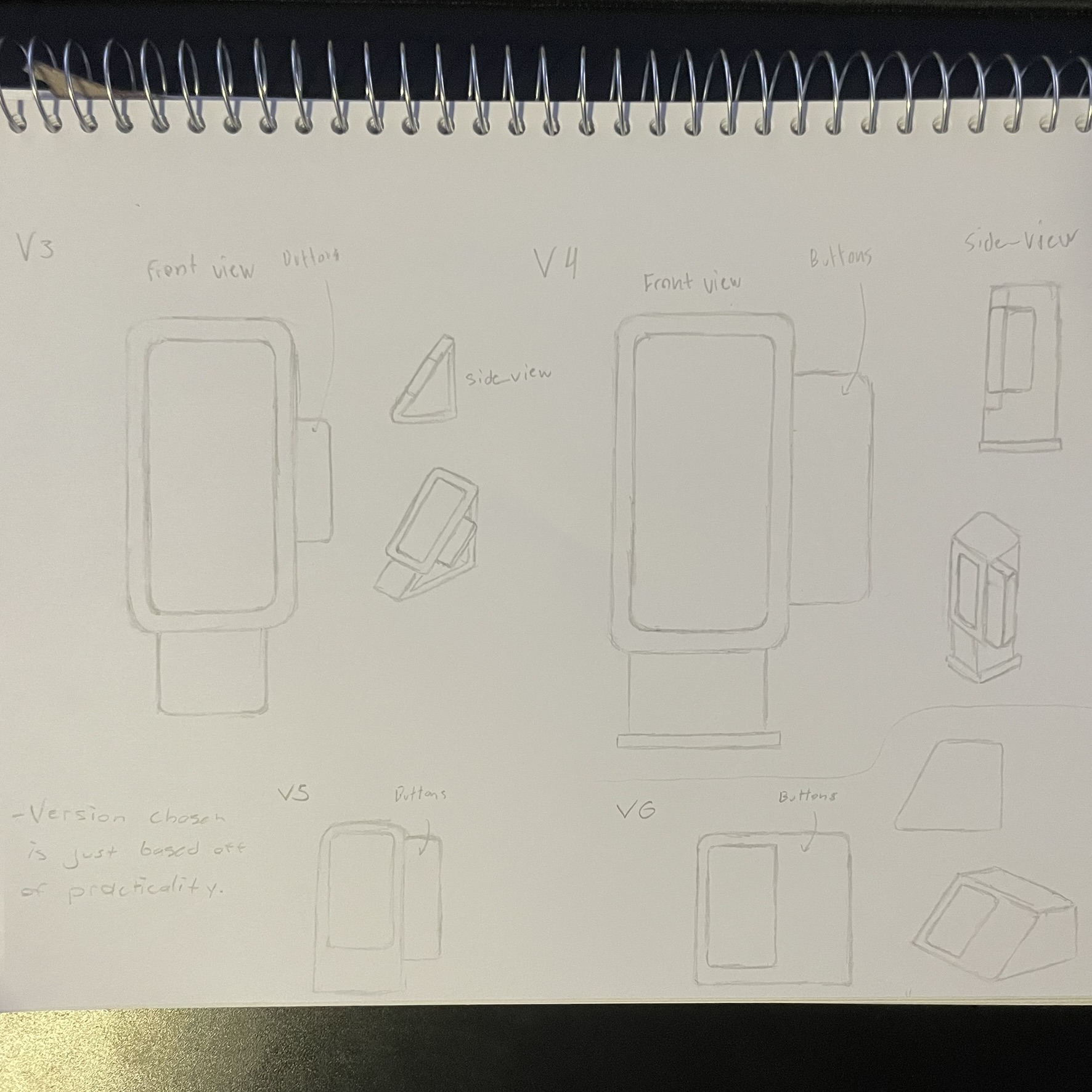 These are the last batches of sketches for the physical kiosk design, they are extremely simple and left a bit vague on purpose. They are supposed to look more high-fidelity in a sense, potentially showing the direction we might want to go with for the final physical kiosk design.